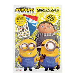 Despicable Me Minions 24-Page Create A Scene with Sticker Activity Pad to Color